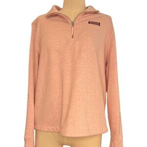 Vineyard Vines Pink 1/4 Zip Pullover Women’s X-Large Lightweight Sweatshirt
